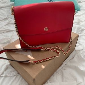 Tory Burch Red Robinson Shoulder Bag
